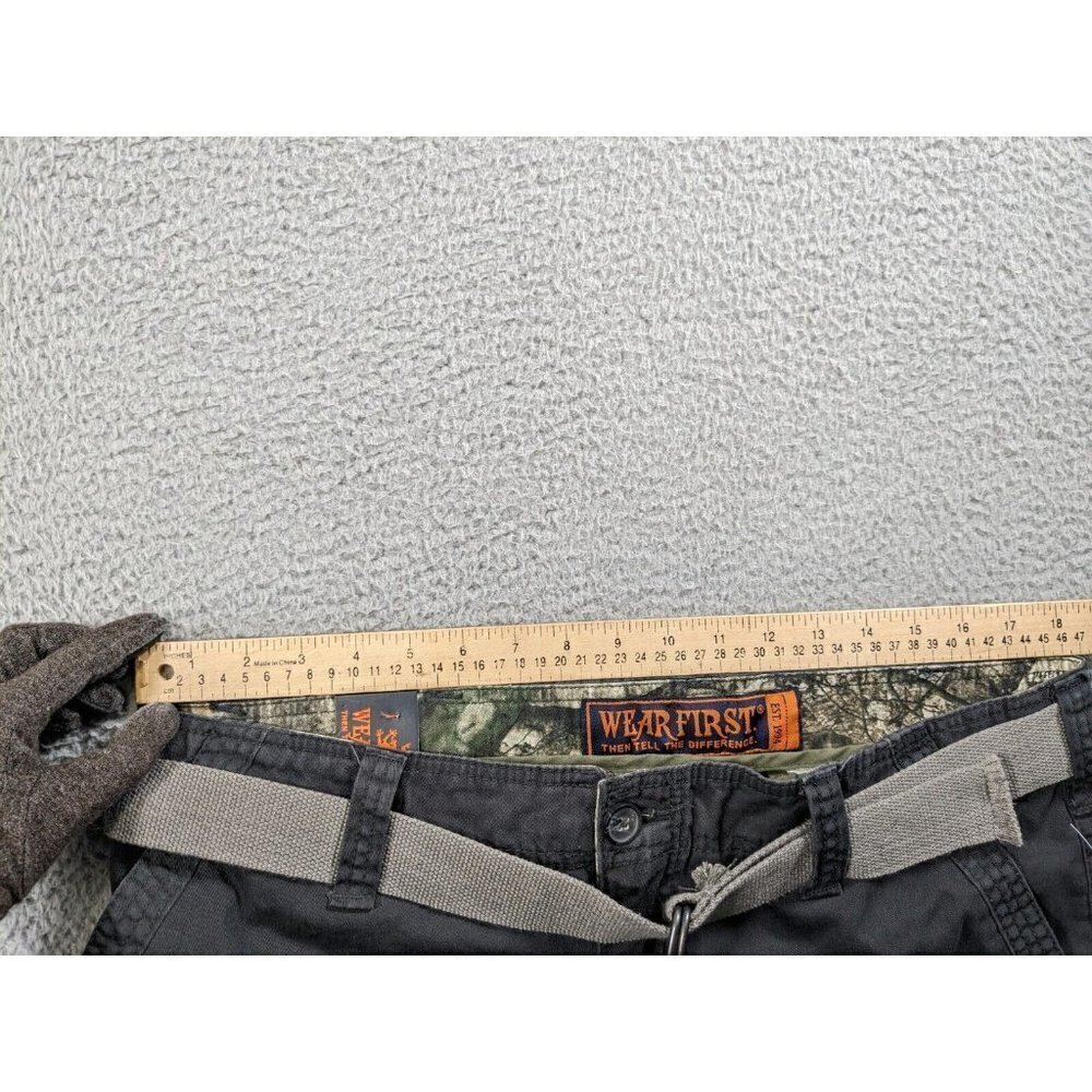 Wear First Shorts Mens 38 Cargo Camo Mossy Oak Treestand Belted Cargo - Picture 8 of 16
